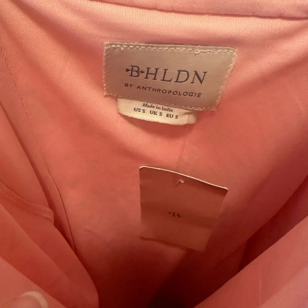 BHLDN by Anthropologie Maria Sleeveless Satin Midi Dress - Picture 3 of 4